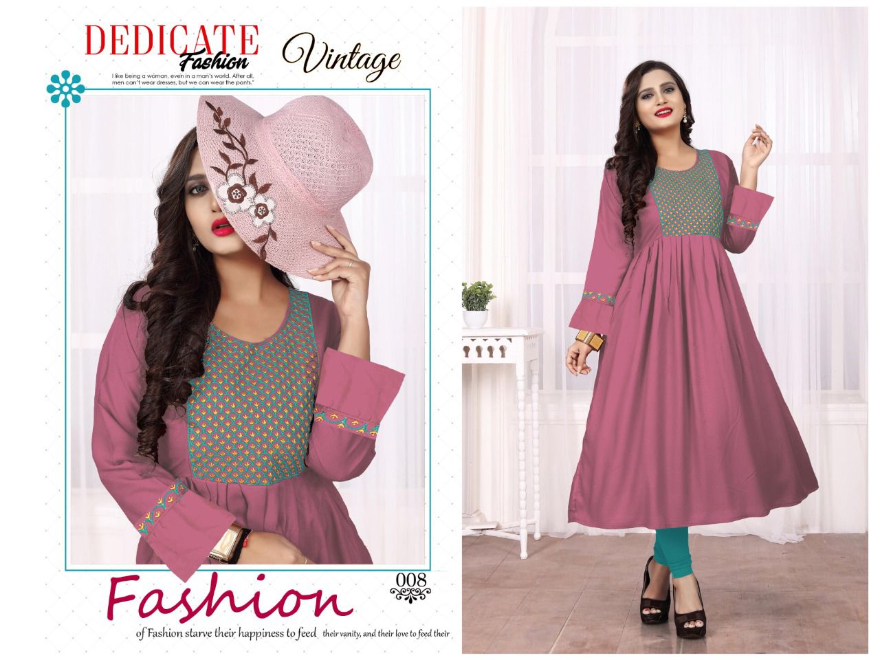 Aagya Vintage 6 Ethnic Wear Rayon Latest Anarkali Kurti Collection